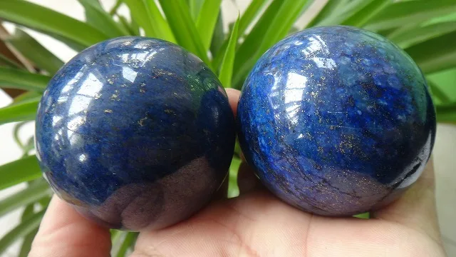 2 AAA++ ПРИРОДНЫЙ Довольно Лазурит шарика кварца 1.85 дюймов хрустальный шар Orb Исцеление