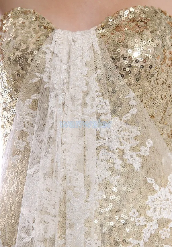 Платье vestidos formales, новинка, кружевное платье с пайетками, Золотое платье для невесты, Длинные вечерние платья для выпускного вечера, Платья для подружек невесты