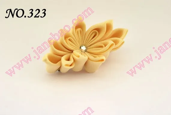 Новые 280 шт. " два слоя Kanzashi цветок заколки моды девушка Bow заколки