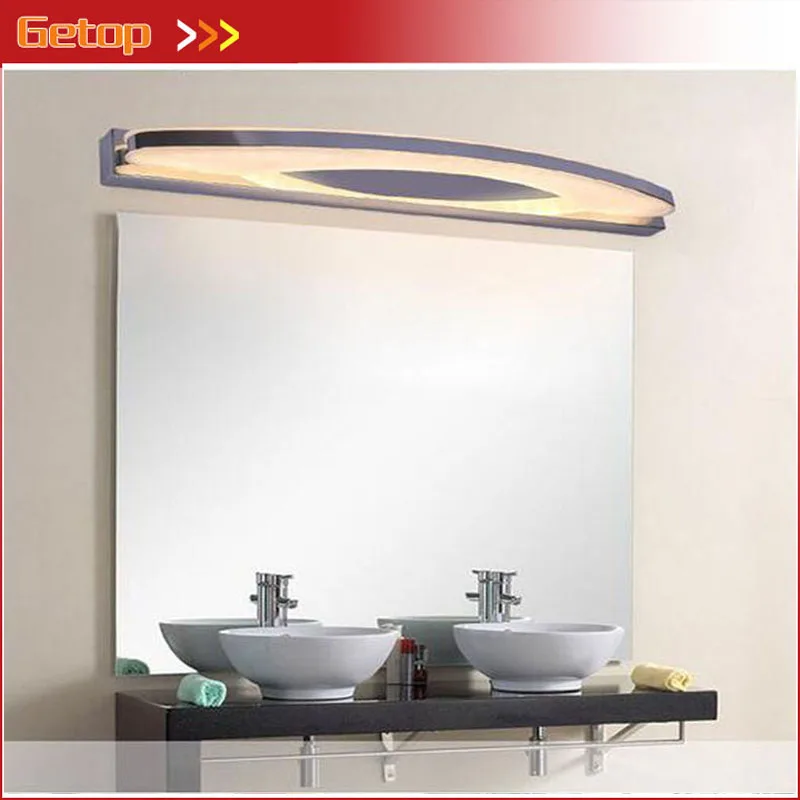 ZX Modern Stainless Steel Acryl LED Mirror Wall Lamp Waterproof Anti