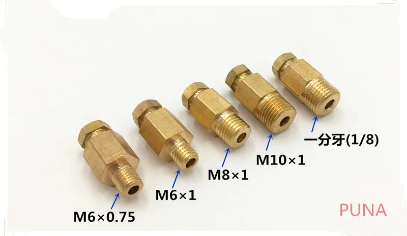 4 мм фитинг/M6*1 наружная резьба/M8*1 внутренняя резьба прямой адаптер/адаптер PD-406 для системы смазки/CNC машинный центр