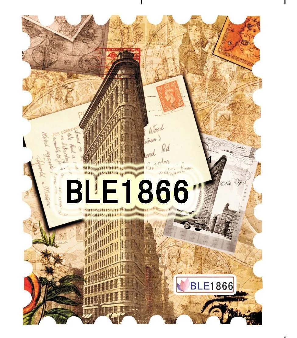 BLE1863-1873 20 листов/партия смешанные виды Парижа переводная наклейка для ногтей искусство