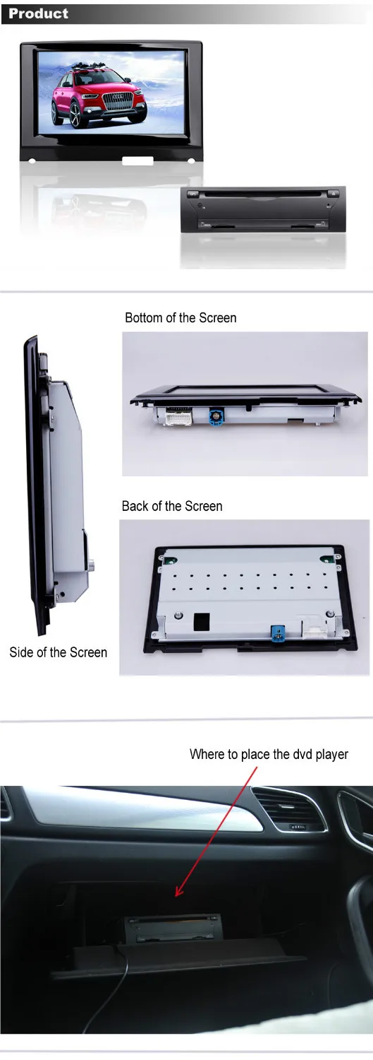 Sale For Audi Q3 DVD Navigation system (2013) with bluetooth/ touchscreen/ ipod connector 0