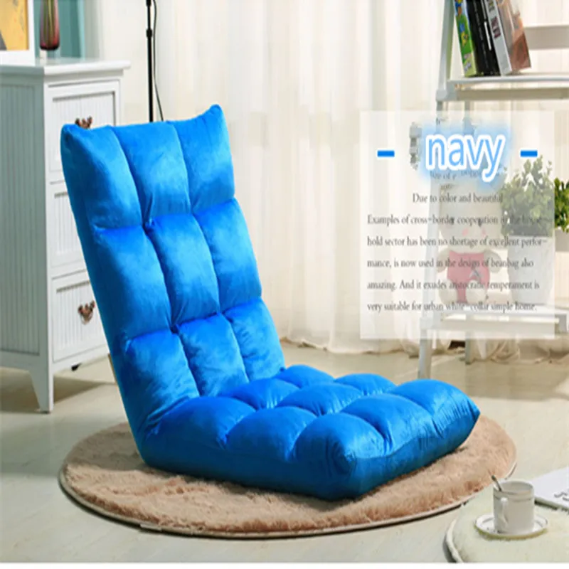 Татами beanbag стул Одноместный стул кровать эркер сиденье - Цвет: Navy