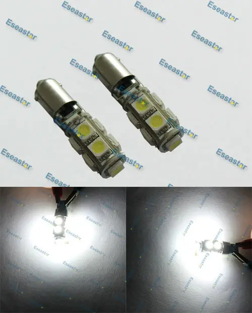 20 шт./партия eseastar 9 СИД smd5050, ba9s со светодиодной подсветкой, t4w canbus led номерные знаки, ba9s светодиодный Габаритные фонари автомобильные AC/dc 12-14 V