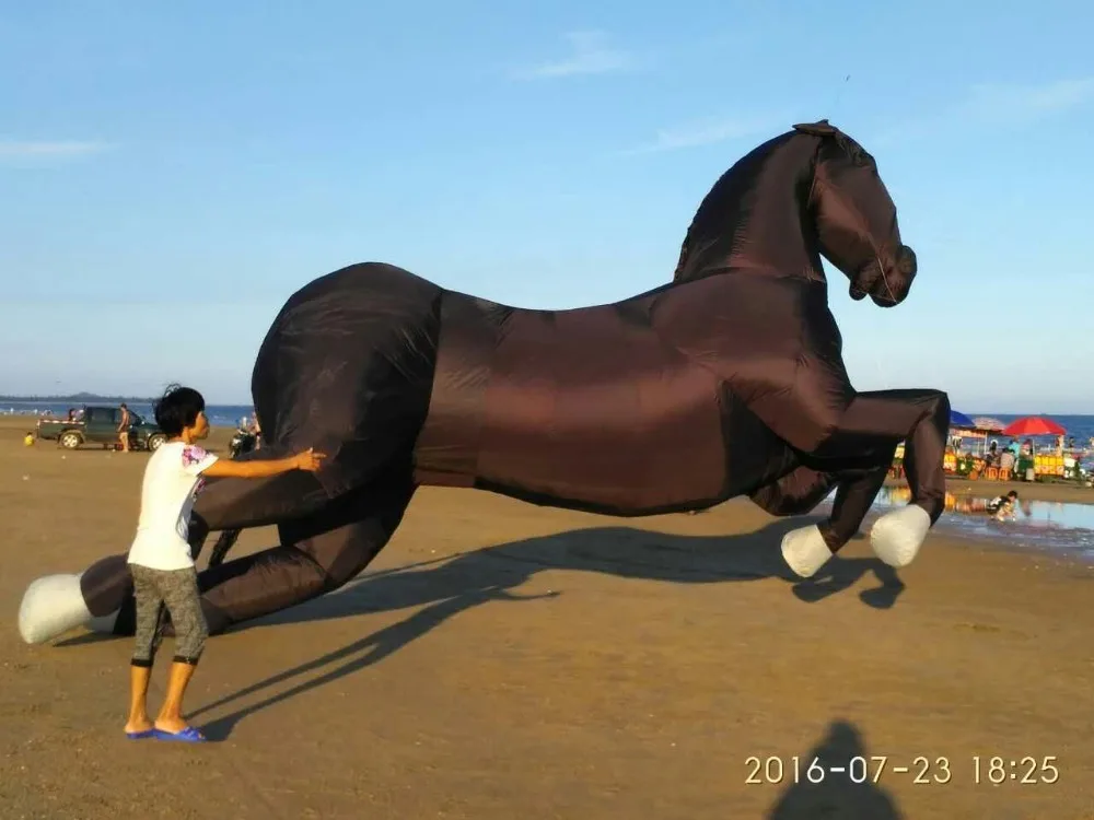 

waterproof ripstop nylon 6m beach Jack 2016 new large kite horse soft kiting big kites windsock fabric software kites flying toy