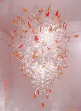 

Free Shipping AC110/120/220/240V Transparent Colorful Ceiling Lamps LED Bulbs Beautiful Hand Blown Glass
