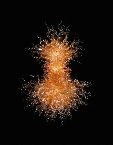 Free Shipping Luxurious Modern Flower Chandelier Hand Blown Murano Glass for Cafe