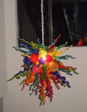 

Free Shipping AC110/120/220/240V Colorful Pendant Lights LED Bulbs Beautiful Hand Blown Glass