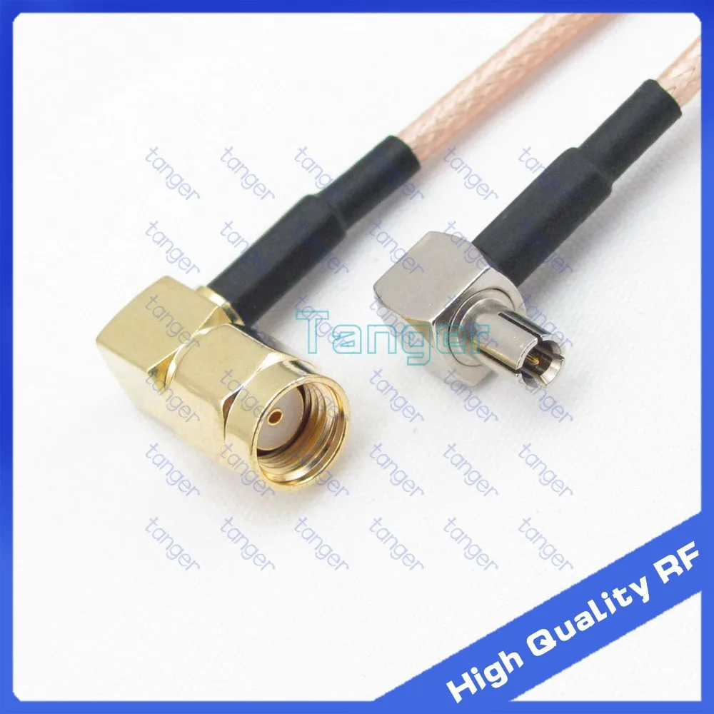 

RF cables TS9 male right angle to RPSMA male right angle with RG316 RF Coaxial Pigtail Jumper cable 6" 15cm Tanger High Quality