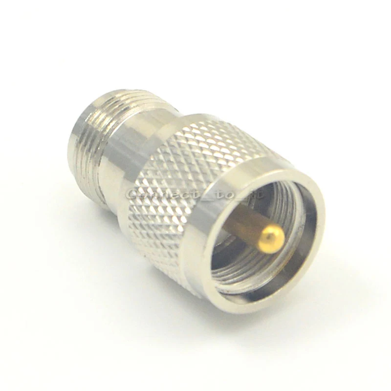 Прямой никелированный коннектор N-UHF | Обустройство дома