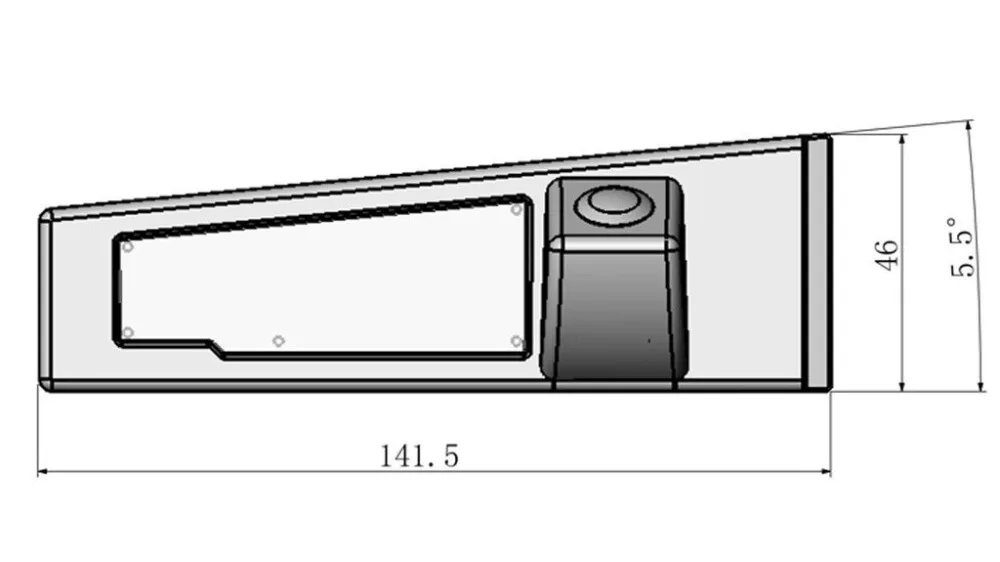 4," TFT lcd Автомобильный монитор Автомобильный зеркальный автомобиль система парковки+ камера заднего вида ночного видения для Cadillac SLS 2010