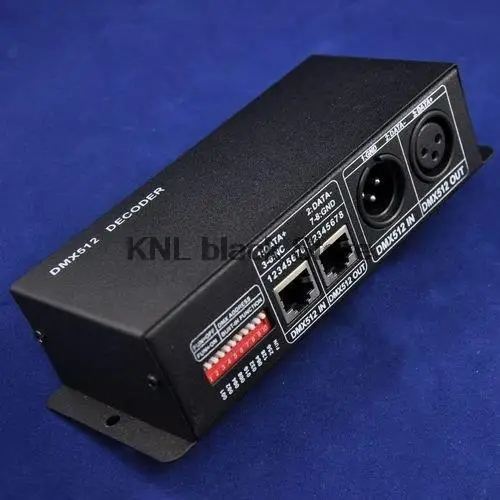 DMX 512 декодер Led RGB контроллер DC12-24V 4A* 3 канала для RGB Потолочная/полоса света, розничная