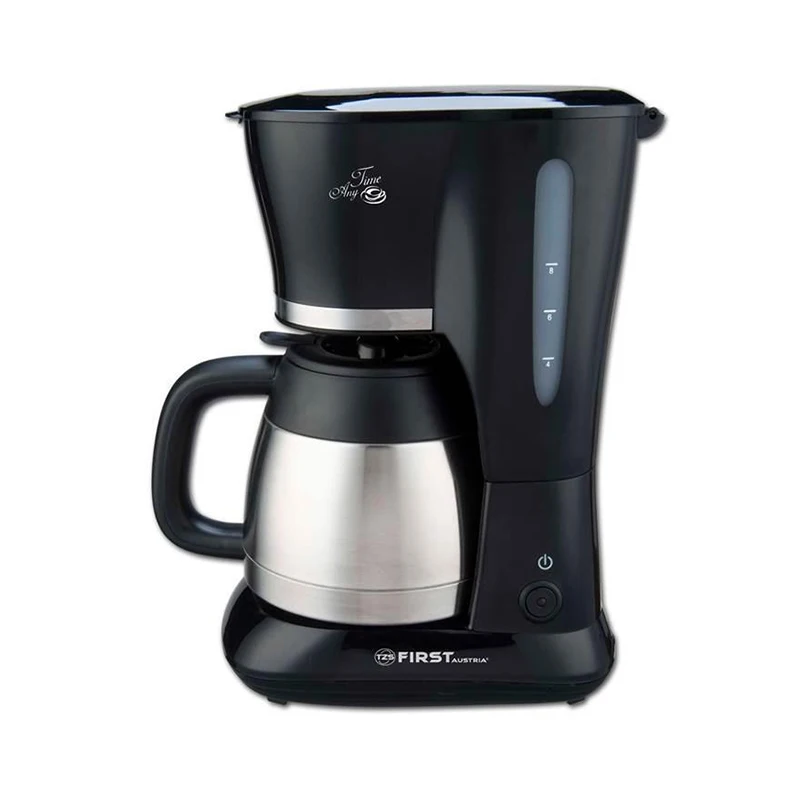 Кофеварка FIRST FA-5459-3 Black(Кофеварка капельная, мощность 800 Вт, емкость 1 л, двойные стенки, поддержание температуры, фильтр