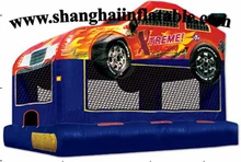 2016 PVC inflatable bounce house children’s train for outdoor entertainment