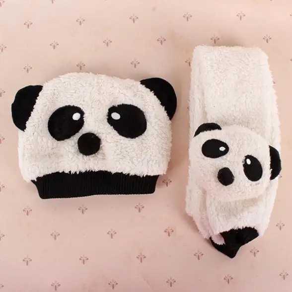 Унисекс для маленьких девочек и мальчиков зимний шейный платок + шапочка шапка