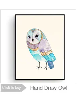 Owl Print Poster