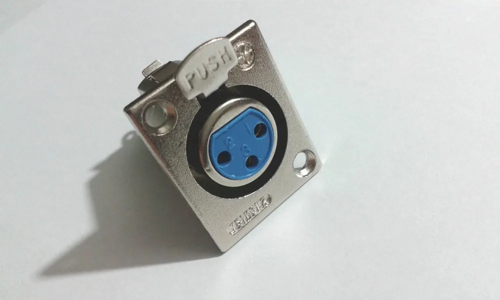 50 шт. XLR 3-контактный разъем шасси Панель установленный гнездо адаптера