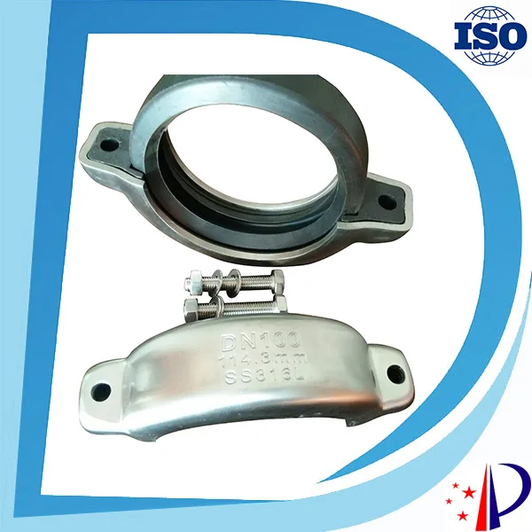 SS316L Stainless Steel grooved coupling DN100 4'' for pipe fittingin