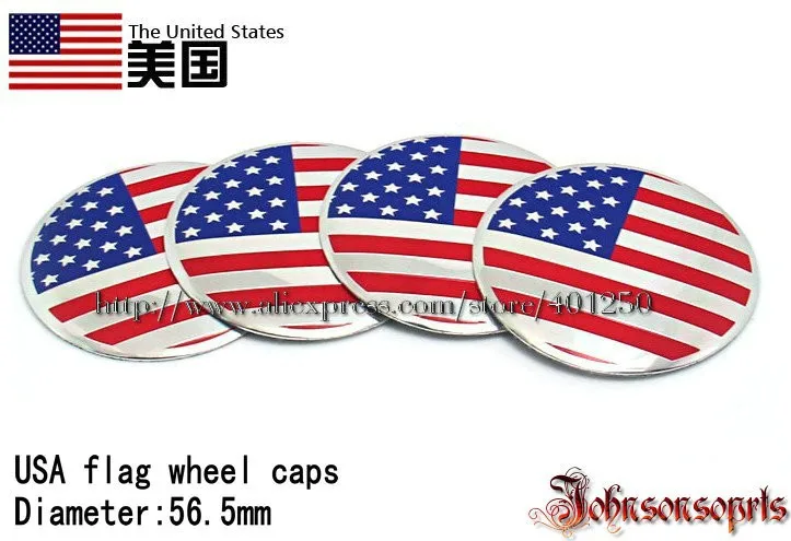 USA flag wheel sticker-1