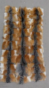 

Genuine Cross Fox Fur Skin Plate / Wholesale Fox Fur Blanket