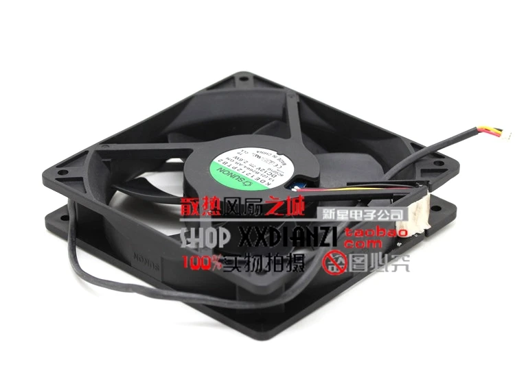 Sunon KDE1212PTB2 12025 12 V 2,6 W три проводной вентилятор стойло предупреждение