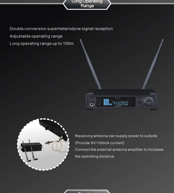 Takstar профессиональное разнообразие UHF беспроводной микрофон TS-9310 профессиональный микрофон для живой производительности/большой конференции