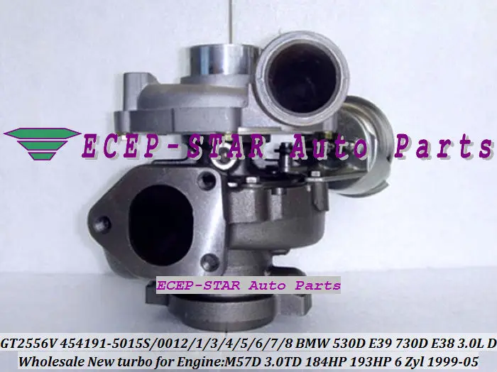 GT2556V 454191-5015S Turbocharger for 530D E39 730D E38 Engine M57D 3.0TD 184HP 190HP (1)