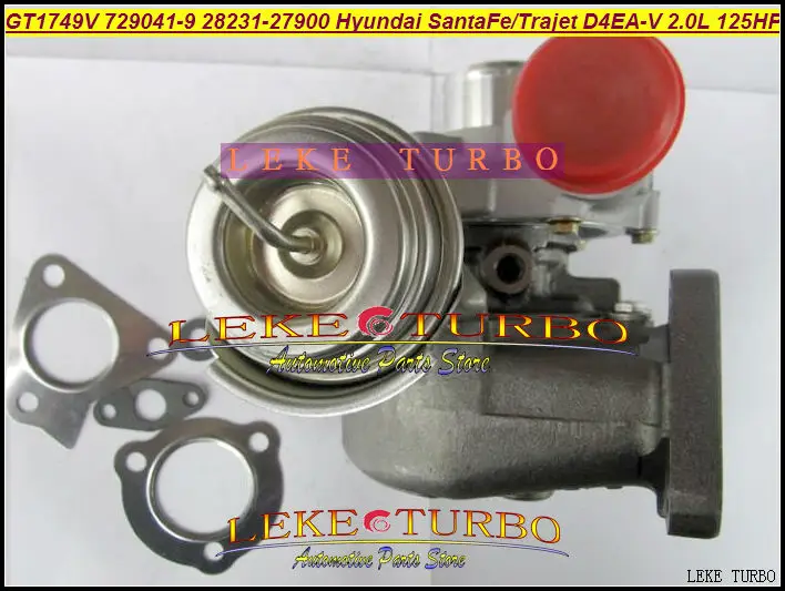 GT1749V 729041-5009 S 729041-0009 729041 28231-27900 турбо Турбокомпрессор для Hyundai Santa Fe 2003-05, Trajet 2002-D4EA-V 16 v 2.0L