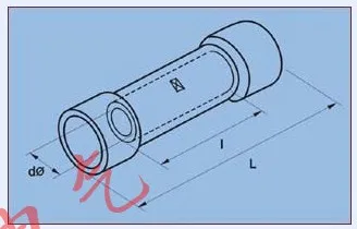 Соединительные клеммы синий BV2 16-14 AWG 1,5-2,5 мм