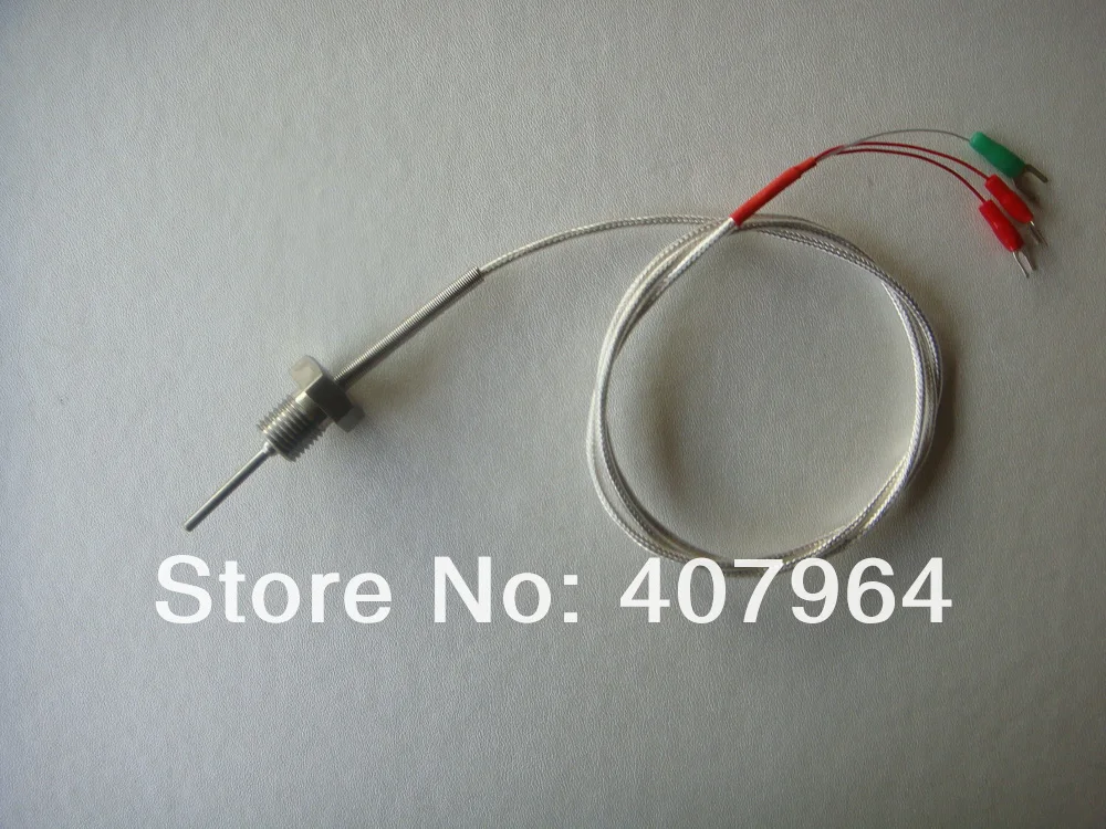 Класс тонкий Плёнки Pt100 термометр 1 м кабель M14* 1.5 Нитки Быстрая