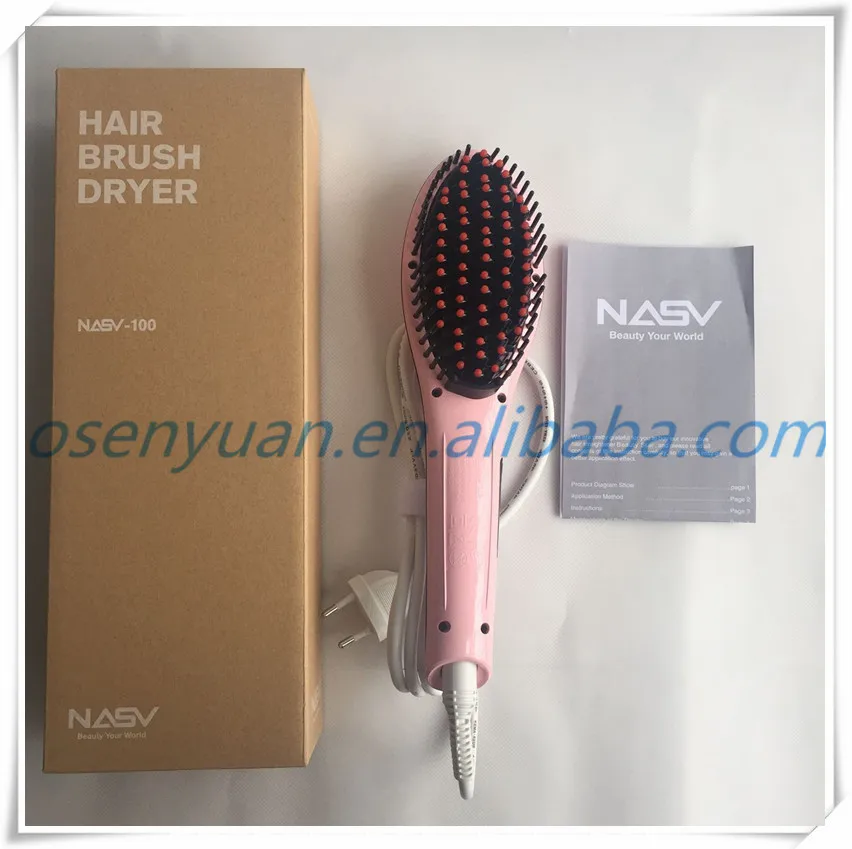 

Professional Fast Straightening Irons Comb LCD Electric Straight Hair Comb Straightener Brush Styling Tool Dual Voltage
