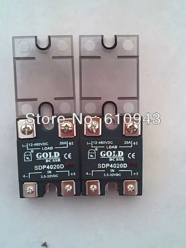 Sdp4020d 20A ССР, напряжение нагрузки: 12-480vdc, Управление votlage: 3.5-32VDC или 3.5-32VDC Бесплатная доставка