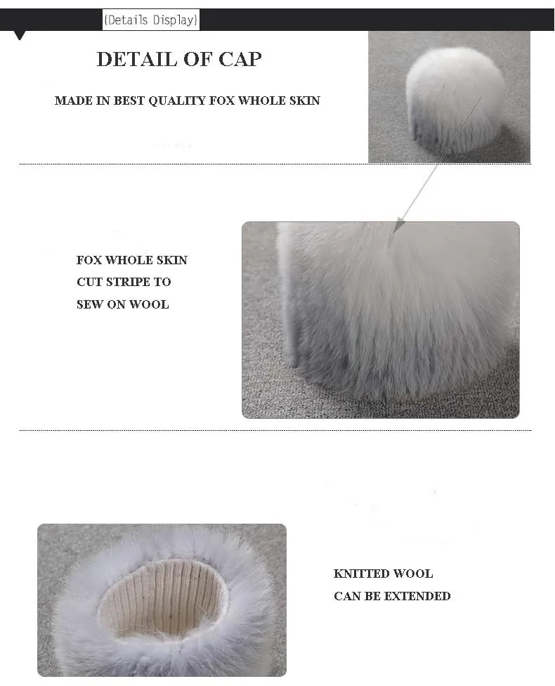 Натуральная WHITE FOX Мех животных Кепки, Silver Fox Мех животных Кепки, лиса Мех животных шляпа, натуральный Мех животных su-14003