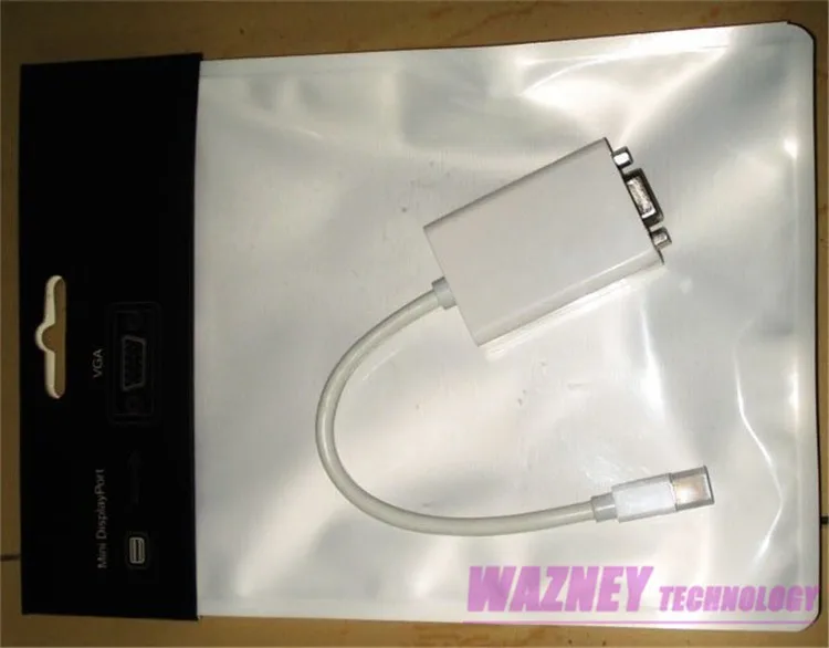 100 шт./партия* mini DP порт дисплея для VGA Кабель-адаптер для Apple Macbook Air Pro Mac mini dp для vga Женский-выпуклая головка 4 K