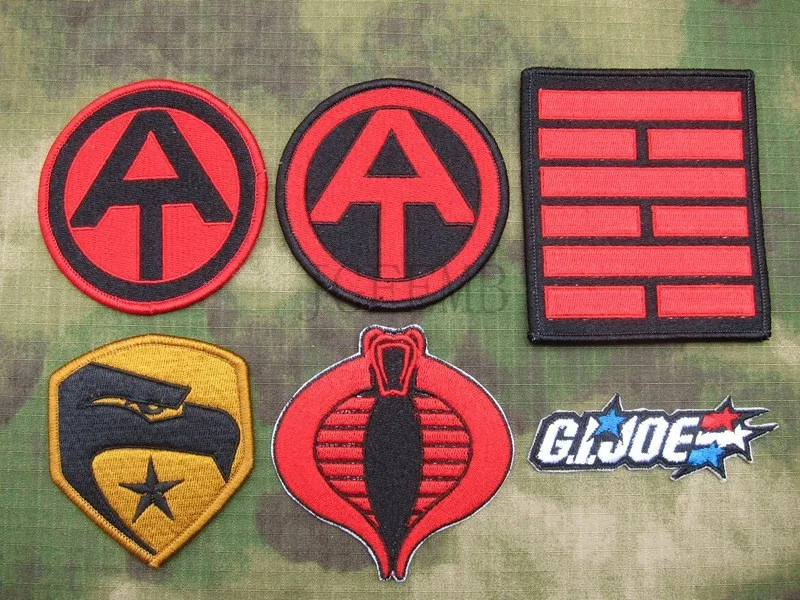 GIJOE команда приключений Тактический военно мораль с вышивкой B2528