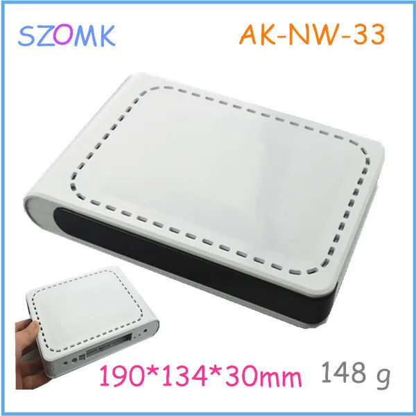 1 шт. пластик Электроника pcb box кабинет szomk abs корпуса 190*134*30 мм чистая работы пластиковые Wi-Fi распределительная корпус