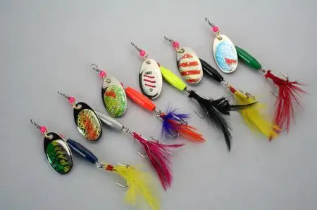 40 шт. по ePacket Spinner Bait 0,6 oz Spinner Приманки Спиннеры 17 г рыбные приманки для спиннинга жесткая металлическая приманка крепкие крючки