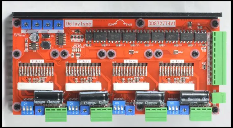 

Brand New Design 4 Axis 2 Phases Stepper Motor Driver 4A128 Microstep LV8727 DD8727T4V1