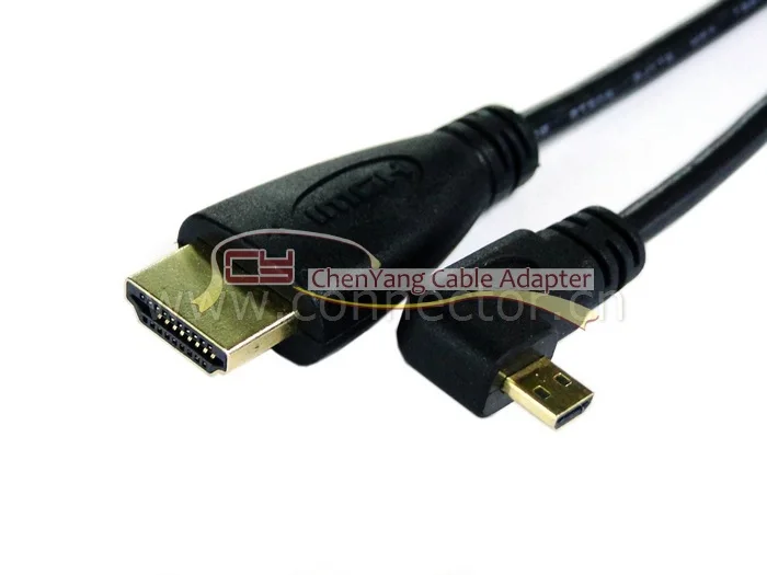90 градусов влево под углом Micro HDMI кабель для Xoom Droid x acer A500 TF201