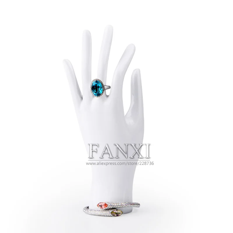 FANXI белое ожерелье из смолы подставка бюст подвеска кольцо держатель для пальцев