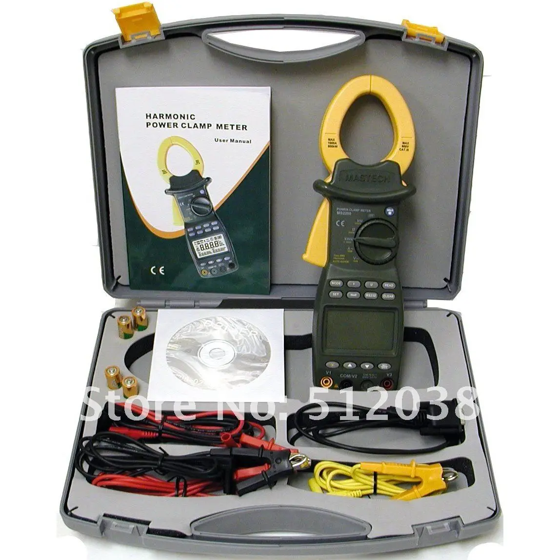 MS2205 3 фазовый измеритель мощности с зажимом мультиметр RS232