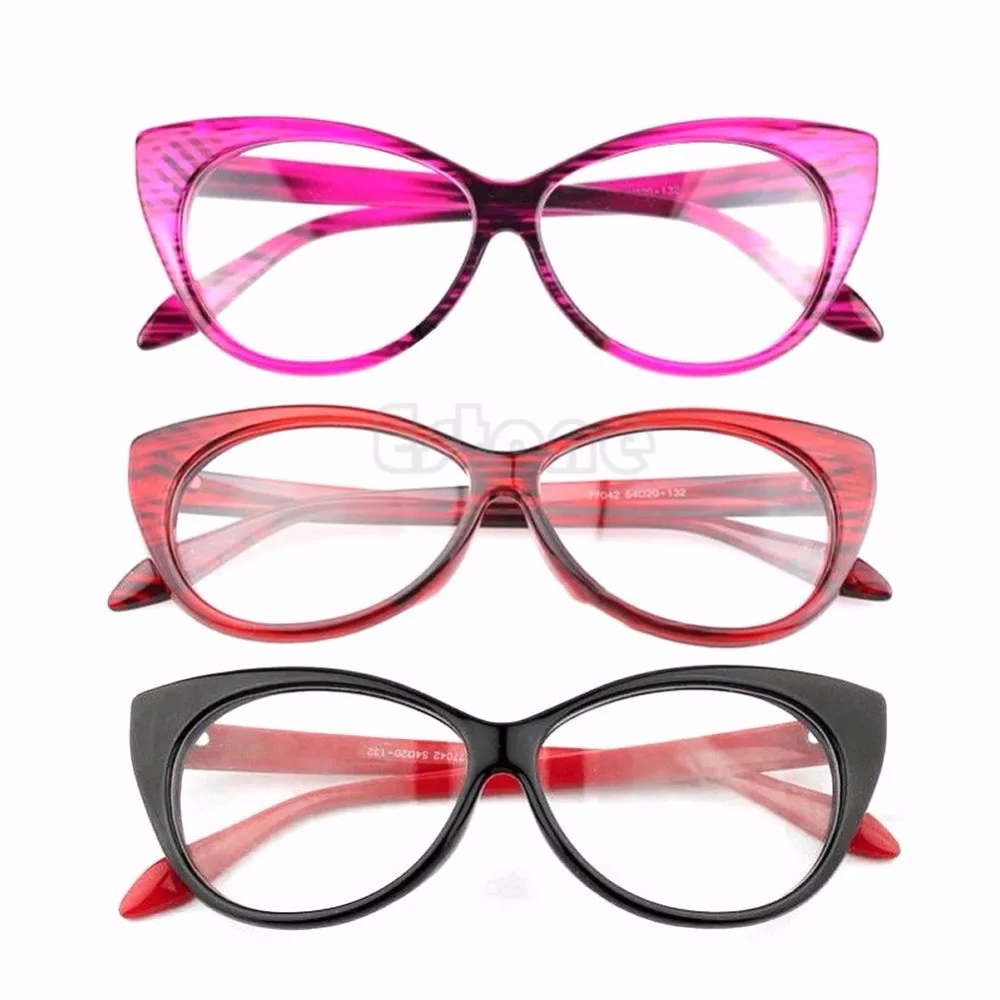 Ретро Сексуальные Женские оправы для очков Модные кошачьи глаза прозрачные