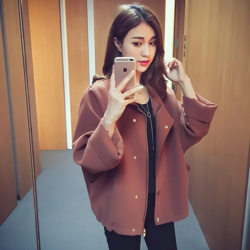 2017 New Spring Autumn Women Thin Jacket Coat Fashion