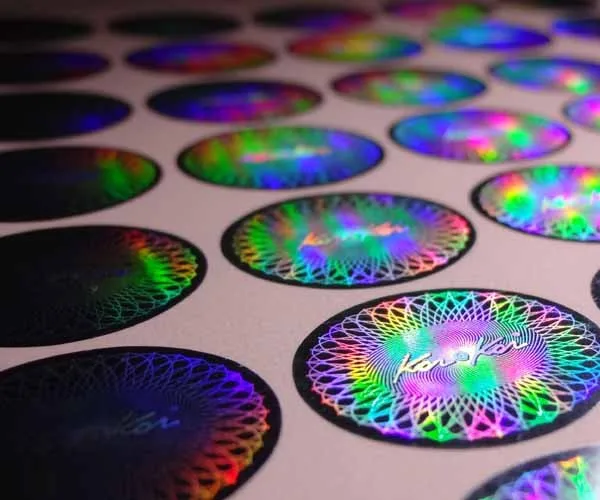 Изготовленный на заказ наклейка-этикетка в виде голограммы 3d печати