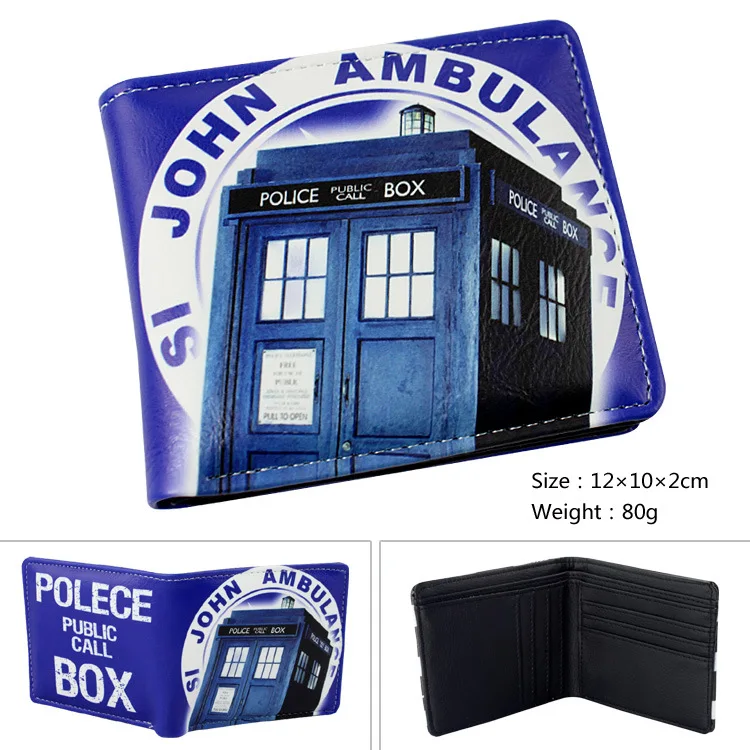 Многослойный цветной PU короткий кошелек Doctor Who type C