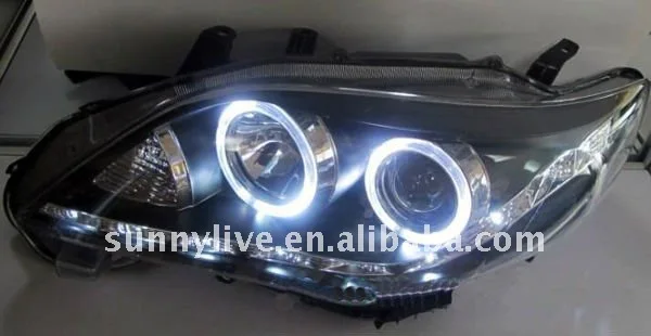 Corolla Altis светодиодный головной фонарь Angel eyes 2011-2012 года LD