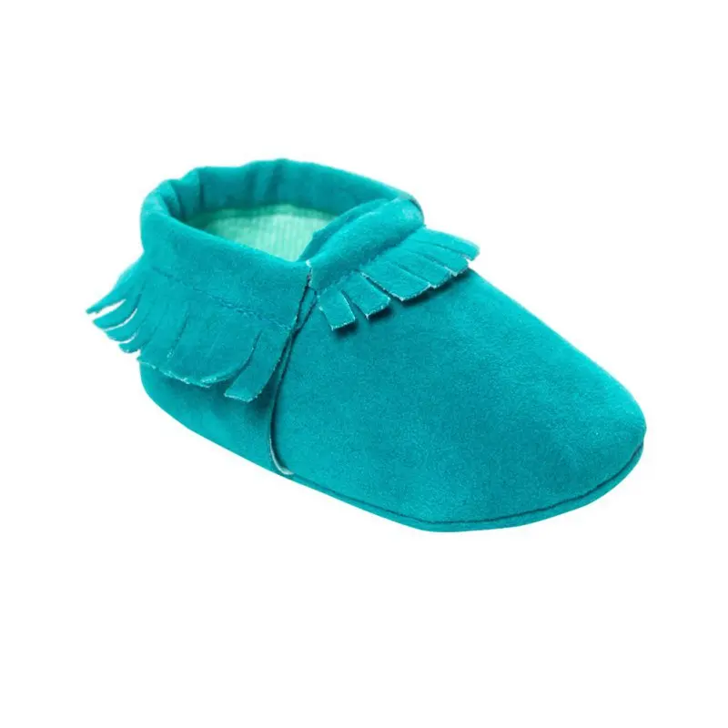 Детские мокасины мягкая moccs Обувь для новорожденных мальчиков и девочек Bebe бахрома на мягкой подошве нескользящая обувь кроватки из