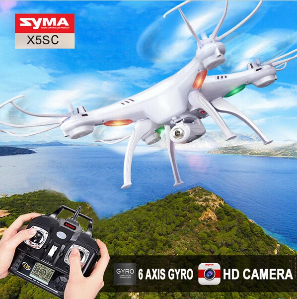 Новинка версия Syma X5S/X5SC 2,4G 6 оси Безголовый режим GYRO HD Камера RC Quadcopter RTF р/у вертолет со стальным корпусом и 2.0MP Камера