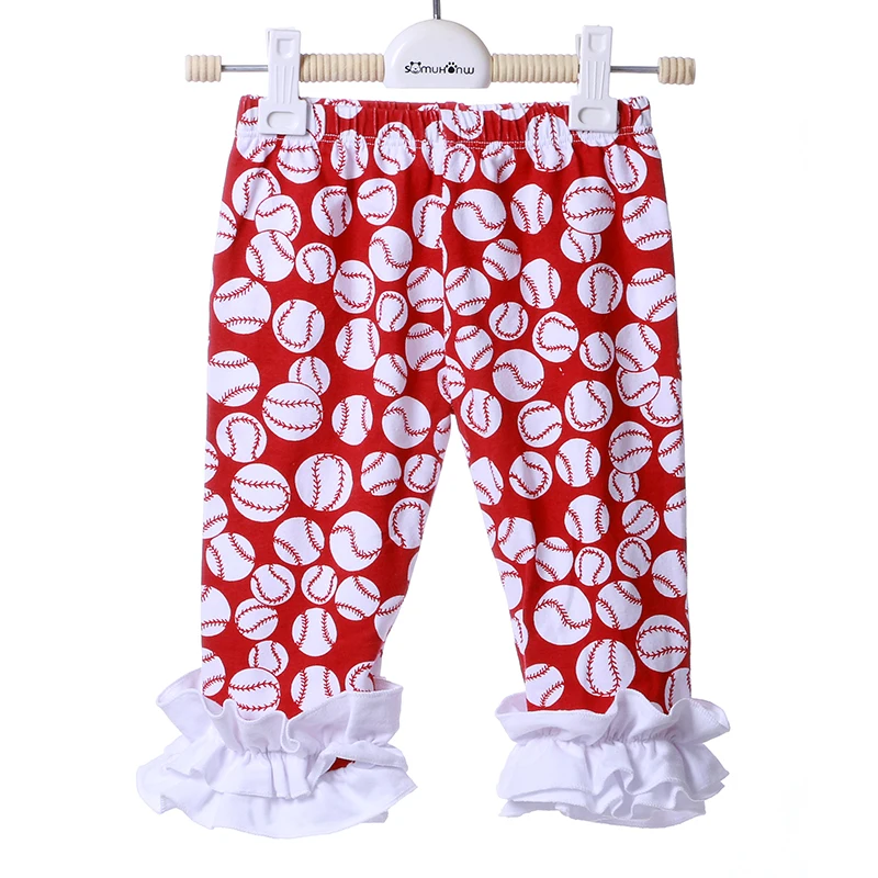 Buy 2016 Red America Football Capris Leggings Kids Girls Leggings Sport Toddler